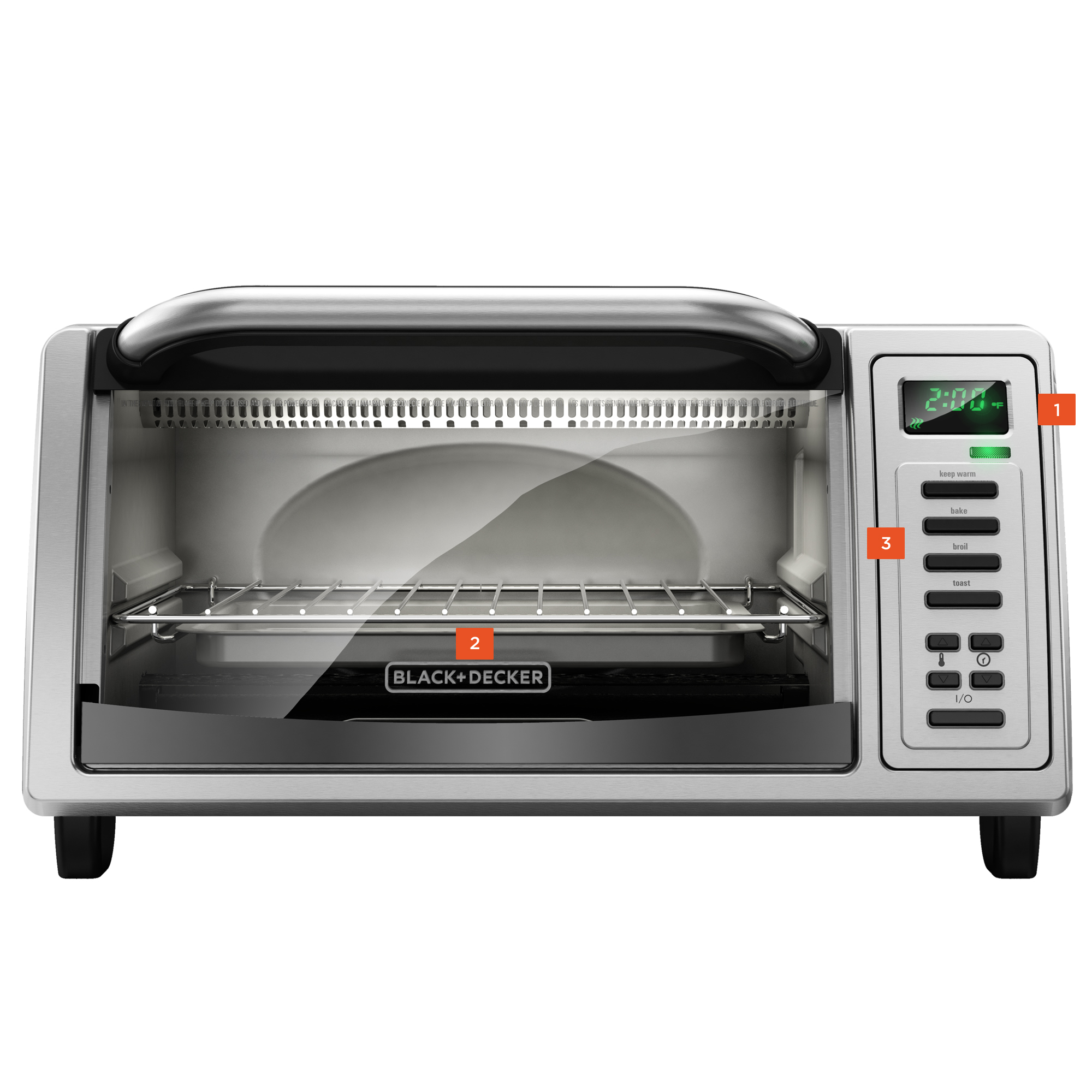 Black and decker outlet toaster oven digital